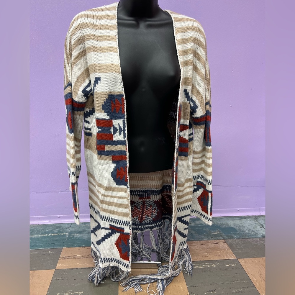 Full Tilt colorwork knit cardigan